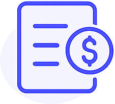 אייקון של דף עם מטבע