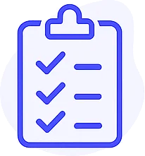 אייקון של רשימה של שלבים לרוכשי דירה ראשונה